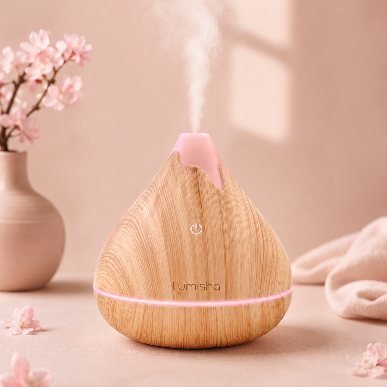 Wood Grain LED Humidifier